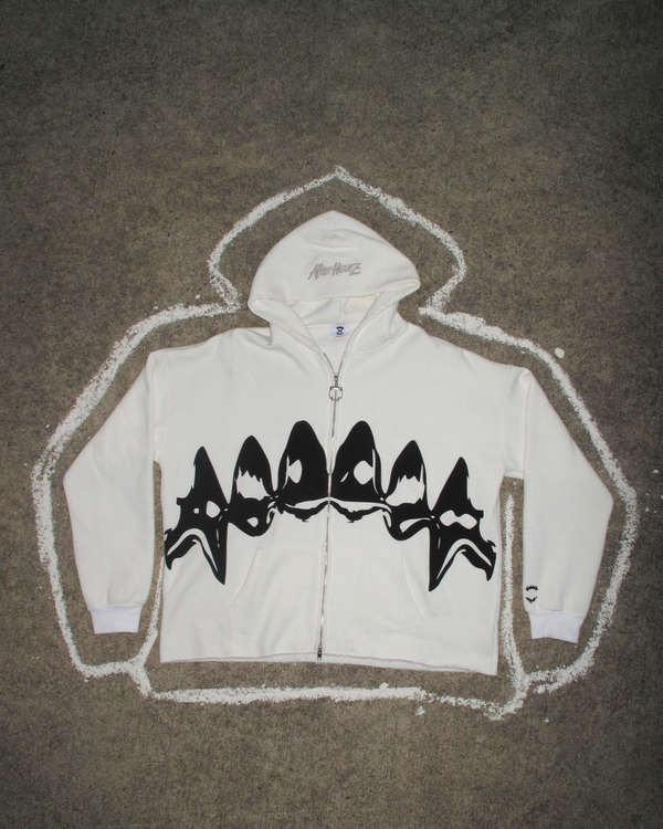"THE ZIP UP" WHITE