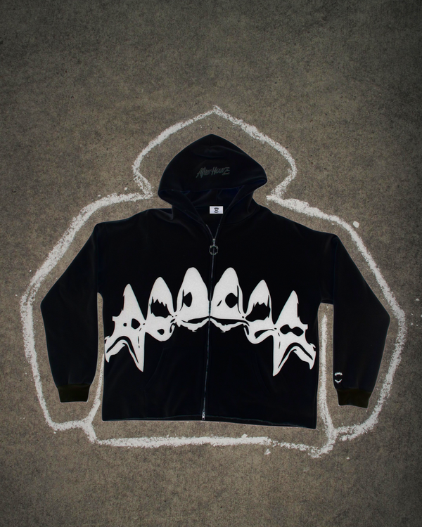 "THE ZIP UP" BLACK